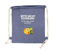 FremiBag Sacca da palestra con scritta "Bitte nicht schubsen ich bin schon leicht angetüdelt", per feste, festival, fitness, sport, con scritta divertente, per Natale