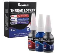 Frenafiletti Media Resistenza | Blu e Rosso e Viola | Serratura a Filetto a Bassa Resistenza Media e Alta | Serratura e Tenuta Bolti a Dadi - Contro la Perdita e le Perdite | 10ml x 3 Confezione