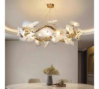 French Aluminum Lustre Pendant Light Classical Dimmable Lamp Above Dining Room Table Island