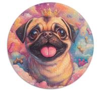 FRENCH BULLDOG 1000 Pezzi Jigsaw Puzzle Giochi Educativi Relief Dello Stress Puzzle Rotondo Sfida Colore Per Regali Di Viaggio, Presente 1000pcs (67.5x67.5cm)