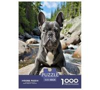 French Bulldog 1000 Pezzi Small Animal Dogs Puzzle Giocattoli Divertente Gioco Per Decorazione Per La Casa Adulti Regalo Educativo 38x26cm/1000pcs