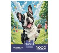 French Bulldog 1000 Pezzi Small Animal Dogs Puzzle Giocattoli Gioco Di Abilità Per Decorazione Per La Casa Per Bambini E Adulti Regali Regalo Per Amico 38x26cm/1000pcs