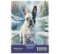 French Bulldog 1000 Pezzi Small Animal Dogs Puzzle Giocattoli Gioco Di Abilità Per Decorazione Per La Casa Per Adulti E Ragazzi Regalo Per Amico 70x50cm/1000pcs
