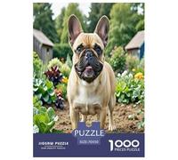 French Bulldog 1000 Pezzi Small Animal Dogs Puzzle Giocattoli Gioco Di Abilità Per Decorazione Per La Casa Adulti Regalo Giocattolo 70x50cm/1000pcs