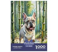 French Bulldog 1000 Pezzi Small Animal Dogs Puzzle Giocattoli Gioco Di Abilità Per Decorazione Per La Casa Per Adulti Regalo Educativo 38x26cm/1000pcs