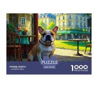 French Bulldog 1000 Piece Jigsaw Puzzle For Adults Challenging Game Stress Relief Puzzle Cultivate The Spirit of Teamwork For Adults Gifts 70x50cm/1000pcs