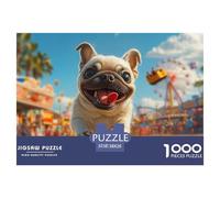 FRENCH BULLDOG 1000 Piece Jigsaw Puzzle For Adults Family Challenge Toys Stress Relief Puzzle Exercise The Memory of The Brain for Adults And Kids, Age 12 Years Up 38x26cm/1000pcs