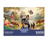 French Bulldog FarmDynamic Jigsaw Puzzles for Adults Offering 1000 Advanced And Challenging Puzzle Games Designed for Both Women And Men - These High-Engagement Jigsaw Puzzles Are Adults