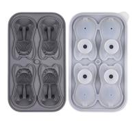French Bulldog Ice Mold, Stampi con decorazione per la casa, French Bulldog Ice Cube Mold, Fun Animal Shape 3D Popsicle Molds, Whiskey Party Drinksf (Gray)