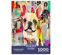 FRENCH BULLDOG Jigsaw Puzzle Impossibili 1000 Pezzi Decorazione Per La Casa. Giochi Rilassamento E Intelligence Per Adulti E Ragazzi Da 14 Anni 38x26cm/1000pcs