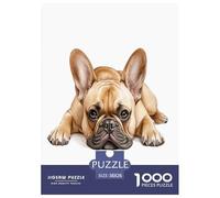 FRENCH BULLDOG Jigsaw Puzzle Impossibili 1000Pcs Decorazione Per La Casa. Giochi Rilassamento E Intelligence Per Adulti E Bambini Da 12 Anni 38x26cm/1000pcs