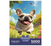 FRENCH BULLDOG Jigsaw Puzzle Impossibili 1000Pcs Decorazione Per La Casa. Giochi Rilassamento E Intelligence Per Adulti E Ragazzi Da 14 Anni 38x26cm/1000pcs