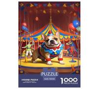 French Bulldog Jigsaw Puzzle Impossibili 1000Pcs Decorazione Per La Casa. Rilassamento E Intelligence Per Adulti E Bambini Da 12 Anni 70x50cm/1000pcs