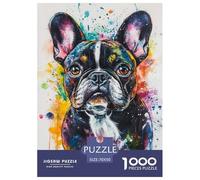 FRENCH BULLDOG Jigsaw Puzzle Impossible 1000 Pezzi Decorazione Per La Casa. Giochi Rilassamento E Intelligence Per Adulti E Bambini Da 12 Anni 70x50cm/1000pcs