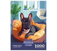 FRENCH BULLDOG Jigsaw Puzzle Impossible 1000 Pezzi Decorazione Per La Casa. Rilassamento E Intelligence Per Adulti E Ragazzi Da 14 Anni 38x26cm/1000pcs