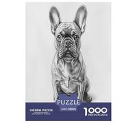 FRENCH BULLDOG Jigsaw Puzzle Impossible 1000Pcs Decorazione Per La Casa. Giochi Rilassamento E Intelligence Per Adulti E Ragazzi Da 14 Anni 38x26cm/1000pcs