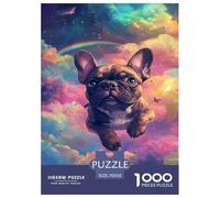 FRENCH BULLDOG Jigsaw Puzzle Impossible 1000Pcs Decorazione Per La Casa. Rilassamento E Intelligence Per Adulti E Ragazzi Da 14 Anni 70x50cm/1000pcs
