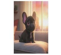 French Bulldog Legno Puzzle 1000 Pezzi,Per Adulti E Giovani,Challenge,Puzzle 3d Impossibili, Stampa Di Alta Qualità Regalo 78×53cm