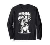 French Bulldog Moon Amour Love Puppy Dog Maglia a Manica