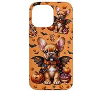 French Bulldog Puppy Frenchie Vampire Bat Orange Halloween Custodia per iPhone 14 Pro Max