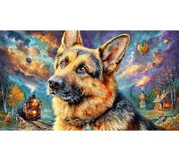 French-Bulldog-Puppy-in-Village Puzzle 1000 pezzi Carta riciclata Idea regalo perfetta Gioco stimolante per relax, creatività e regali per adulti 70x50/1000 pezzi