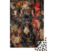 FRENCH BULLDOG Puzzle 1000 Pezzi Adulti, Allenamento Mentale, Attività Collettiva, Oggetto Decorativo, Idea Regalo Originale 1000pcs (75x50cm)