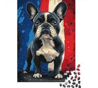 FRENCH BULLDOG Puzzle 1000 Pezzi Per Collezionisti, Mindfulness Attiva, Progetto Condiviso, Elemento Stilistico 1000pcs (75x50cm)