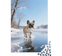French Bulldog Puzzle 1000 Pezzi Premium, Dog Mappa Concettuale Tattile, Esperienza Unificante, Regalo Iconico 1000pcs (75x50cm)