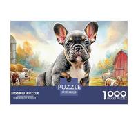 French Bulldog Superior 1000-Piece Jigsaw Puzzles for Adults Delivering A Series of Challenging Educational Games - Positioned As The Ideal Educational Gift Jigsaw Puzzles for Adults And Kids A