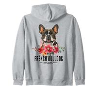 French Bulldog with Flowers Dog Mom Cute Pet Owner Lover Felpa con Cappuccio