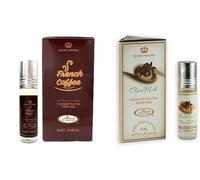 French Coffee & Choco Musk Concentrated Perfume Oil Roll-On Combo Pack of 2 (6ml Each) | Long Lasting Alcohol-Free Attar for Men & Women