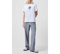 French Connection 1ose Logo Peached Graphic Tee Linen White Taglia: XS | Maglie Sportivi Outlet | Donna | Bianco