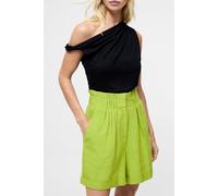 French Connection Ariette Linen Shorts Cactus Green Taglia: 6 | Pantaloncini Outlet | Donna | Bianco