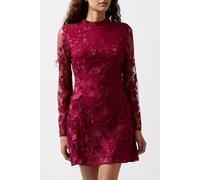 French Connection Astrida 3d Floral Dress Baked Cherry Taglia: 16 | Abiti Mini Outlet | Donna |