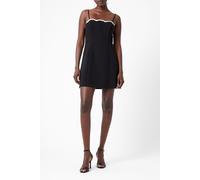 French Connection Azra Contrast Mini Dress Black/porcelain Crm Taglia: 16 | Abiti Mini Outlet | Donna | Nero