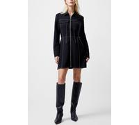 French Connection Azra Twill Mini Dress Unlined Black Taglia: 18 | Abiti Mini Outlet | Donna | Nero