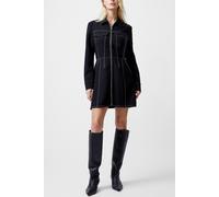 French Connection Azra Twill Mini Dress Unlined Black Taglia: 8 | Abiti Mini Outlet | Donna | Nero