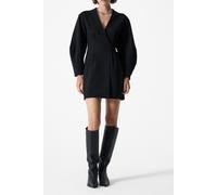 French Connection Azra Twill Wrap Dress Black Taglia: 10 | Abiti Mini Outlet | Donna | Nero