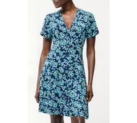French Connection Benedetta Flippy Dress Midnight Blue Mlt Taglia: 8 | Abiti Mini Outlet | Donna | Blu