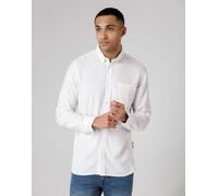 French Connection - Camicia in misto lino a maniche corte bianca con tasca sul petto-Bianco 2XL