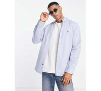 French Connection - Camicia Oxford a maniche lunghe celeste-Blu L