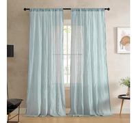 French Connection Charter - Tenda filtrante extra larga, 2 pannelli, 127 x 213 cm, colore: Aqua