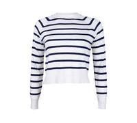 French Connection Core Raglan Stripe Crew Ivory/dk Navy Taglia: L | Maglioni a maglia Outlet | Donna | Blu