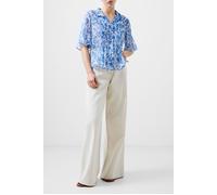 French Connection Cosette Pintuck Top White/baja Blue Taglia: 12 | Magliette intime Outlet | Donna | Blu