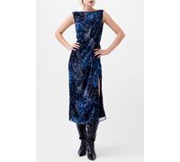 French Connection Dawn Hallie Crinkle Dress Indigo Taglia: 10 | Abiti Midi Outlet | Donna | Blu
