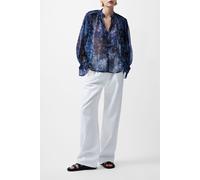 French Connection Dawn Hallie Crinkle Top Indigo Taglia: S | Cappotti Outlet | Donna | Blu