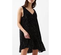 French Connection Dia Devore Dress Blackout Taglia: M | Abiti Mini Outlet | Donna | Nero