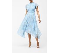 French Connection Diana Gathered Flowing Dress Cashmere Blue Taglia: 12 | Abiti Midi Outlet | Donna | Blu