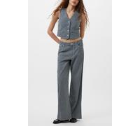 French Connection Everett Stripe Waistcoat Indigo/white Denim Taglia: 8 | Outlet | Donna | Blu