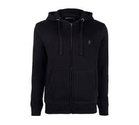 French Connection Fc Zip Hood Black / Gunmetal Taglia: S | Felpe con cappuccio Outlet | Uomo | Nero